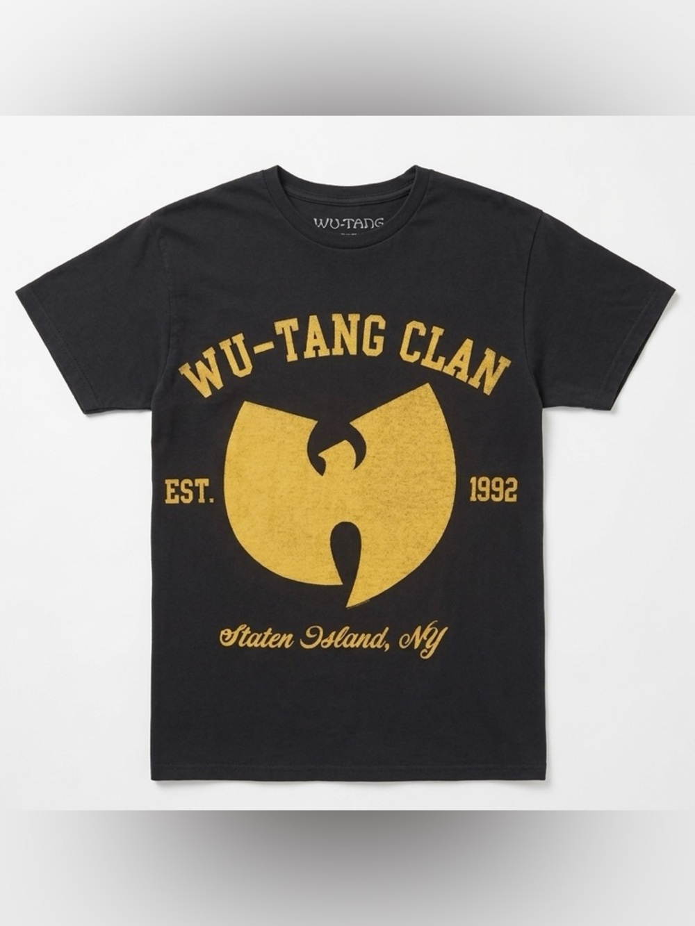 Wu-Tang Clan Shirt Adult Small Black Gold Logo Staten Island NY Hip Hop Graphic